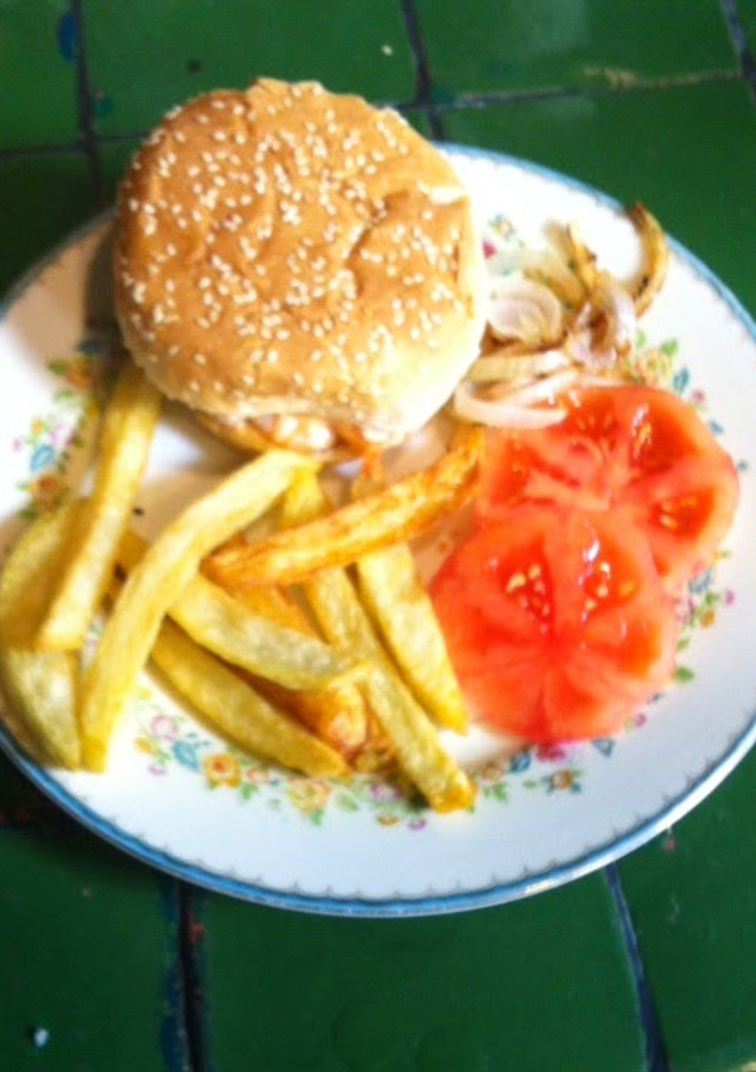 Una foto de "Hamburguesa" de camarones