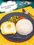 Nasi Telur Ceplok Dengan Scallion Oil