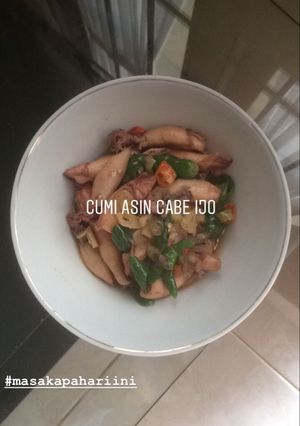 Foto resep Cumi Asin Cabe Ijo Enaaaak