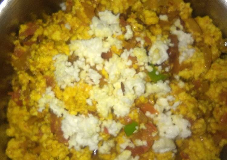 Recipe of Favorite Paneer bhurji