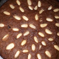Date and almond cake A picture of Date and almond cake.