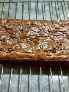 Foto resep Fudgy Chewy Brownies Shiny Crust, no SP/BP - Coklat Banget