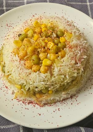 صورة لوصفة الارز بالخضار