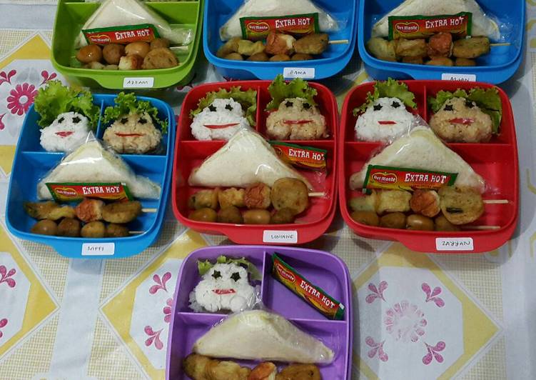 Bekal Anak Bento "Sate Goreng"😍😙