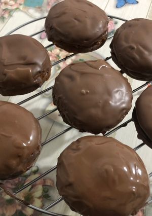 Una foto de Alfajores de chocolate con dulce de leche