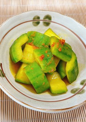Hình của món Bí xanh kho nghệ.