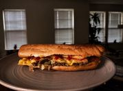 A picture of philly cheese steak