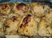 Una foto de recetas pollo al horno muy jugosas
