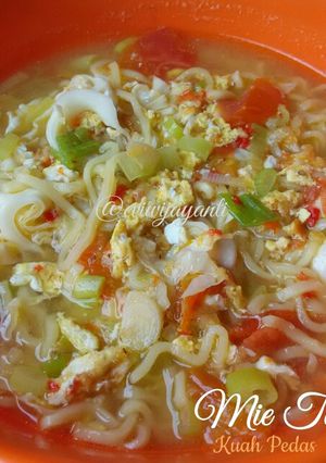 Foto resep Mie Tek-Tek Kuah Pedas