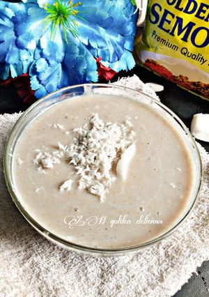 A picture of Semovita coconut gruel.