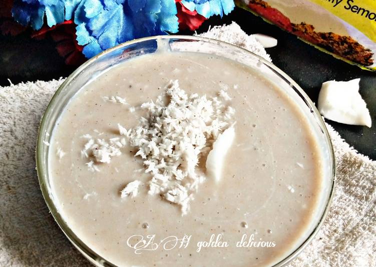 How to Prepare Any-night-of-the-week Semovita coconut gruel | This is Recipe So Favorite You Must Try Now !!