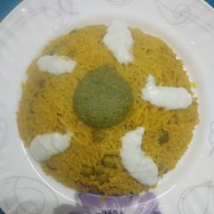 A picture of Matar pulao tehri.