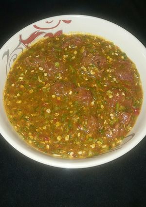 A picture of Miyan danyen kubewa.