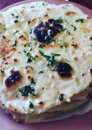 O poză a rețetei Pâine naan.