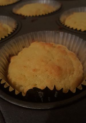 A picture of Easy (gluten free) Vanilla Coconut Flour Cupcakes.