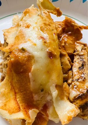 A picture of Grilled Chicken Enchiladas.