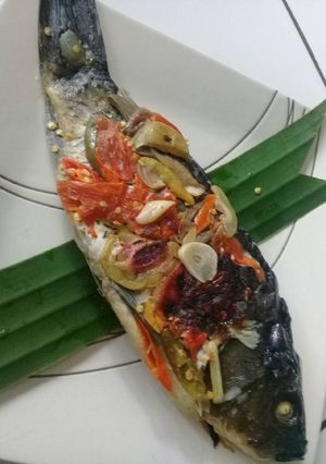 Foto resep Pepes ikan mas bumbu iris bumbu 5