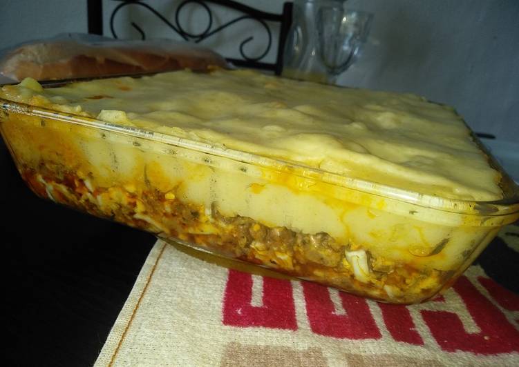 Pastel de papa y carne 🥔‼️