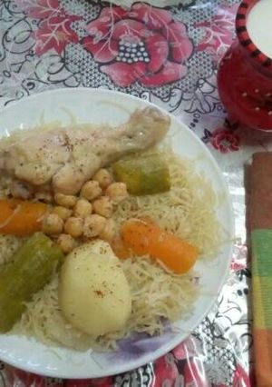 صورة لوصفة رشتة جزائرية 😍😋