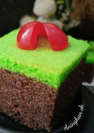 Foto resep Brownies KUKUS Coklat Pandan... the best