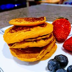 Sweet Potato Pancakes A picture of Sweet Potato Pancakes.