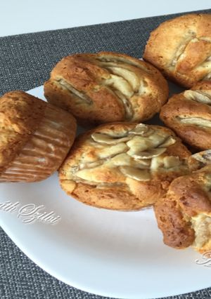 Banános muffin recept fotója