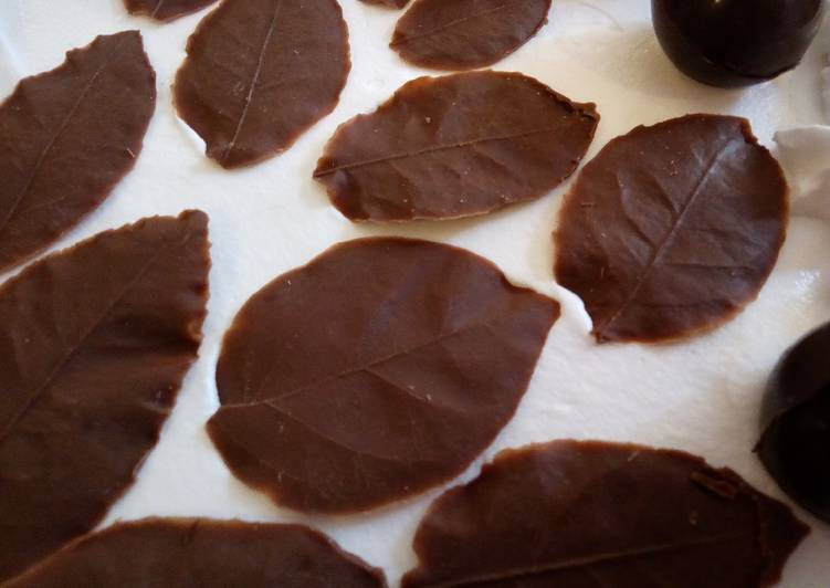 Step-by-Step Guide to Prepare Speedy Chocolate Leaves#15minsorlesscookingrecipecontest