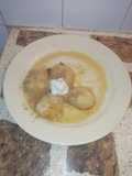 Peras Duquesa con merengue suizo
