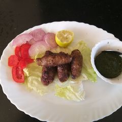 A picture of Mutton cheese seekh kabab.