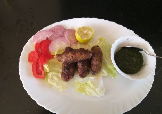 Mutton cheese seekh kabab