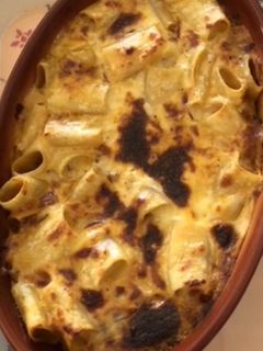 صورة لوصفة معكرونه بالجبن والكريمه