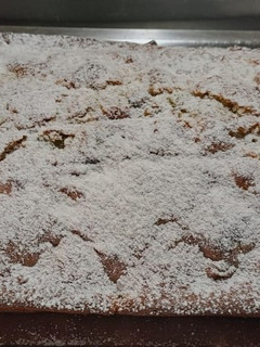 Una foto de Budín de peras, naranja y ciruelas pasas sin manteca