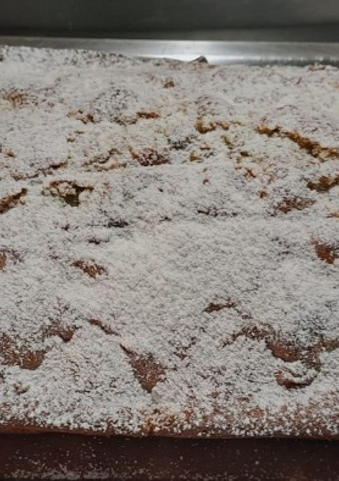 Una foto de Budín de peras, naranja y ciruelas pasas sin manteca