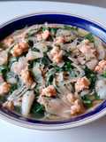 Canh MÍT non lá lốt nấu tôm