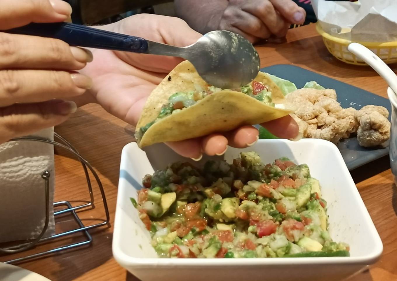 Taquitos dorados de requesón