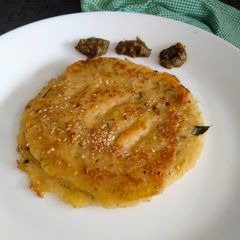 A picture of Corn handvo.