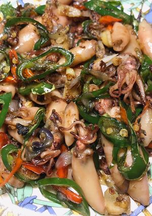 Foto resep Cumi Asin Cabe Ijo