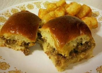 Easiest Way to Recipe Yummy Baked Honey Butter Loose Meat Sliders