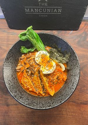 A picture of Miso Mushroom Ramen.