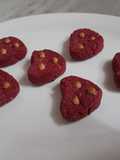 Heart shaped Red Velvet Cookies