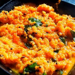 A picture of Carrot thoran (kerala style).