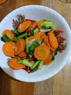 Foto resep Tumis sawi wortel