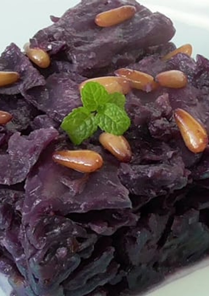 Una foto de Lombarda salteada con piñones (receta vegetariana)