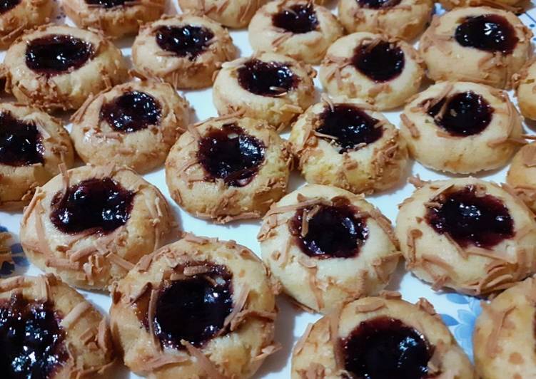 Blueberry Thumbprint Cookies