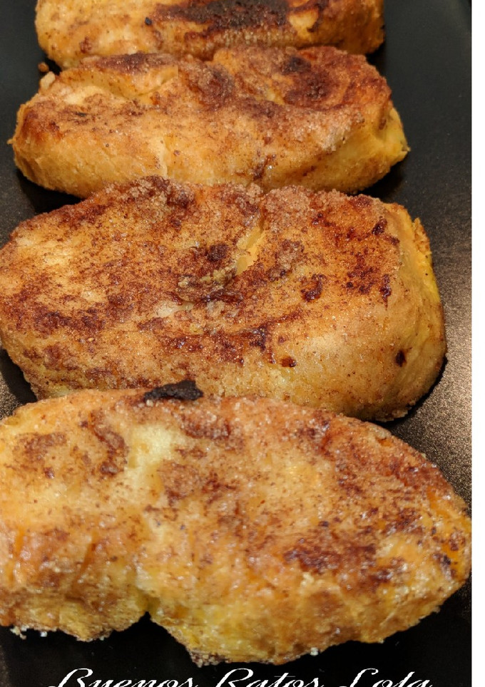Una foto de Torrijas ligeras; sin freír