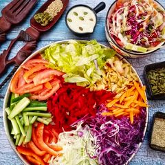 A picture of Rainbow Salad.