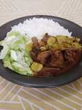 Estofado de carne con habas
