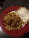 Turkey Thai curry meatballs with pasta
