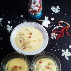 A picture of Tasty kesar rasmalai.