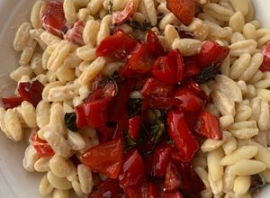 Foto di Cavatelli con Philadelphia ai peperoni e peperoni fritti#dispensadiluglio
